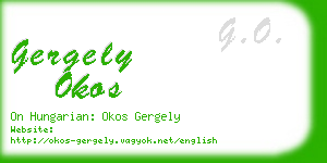 gergely okos business card